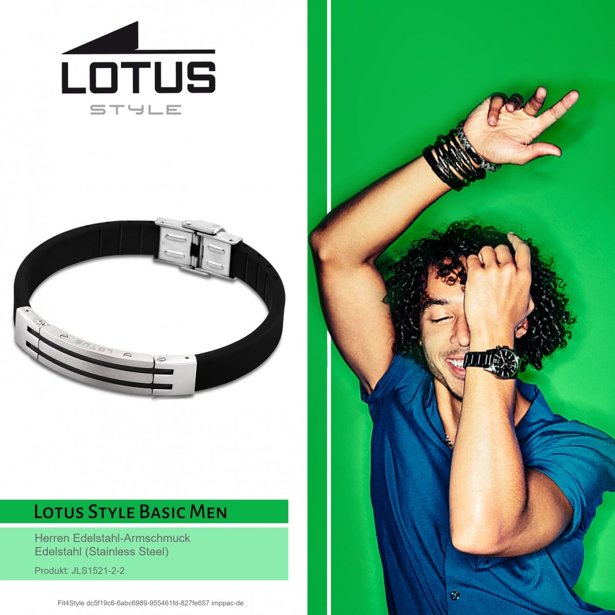 LOTUS Style Herren Armband JLS1521-2-2 Edelstahl Man-Kollektion