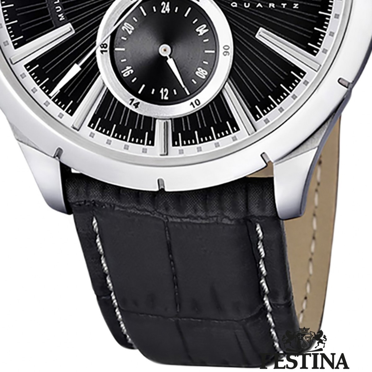 FESTINA Herrenuhr Klassik UF16573/3 Multifunktionsuhr Uhr schwarz Quarz Klassik