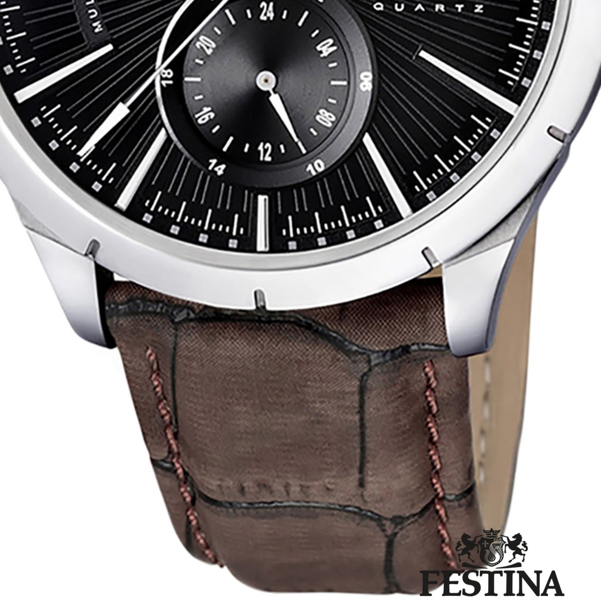 FESTINA schwarz Klassik Uhr Quarzuhr UF16573/4 Herrenuhr Multifunktionsuhr Klassik