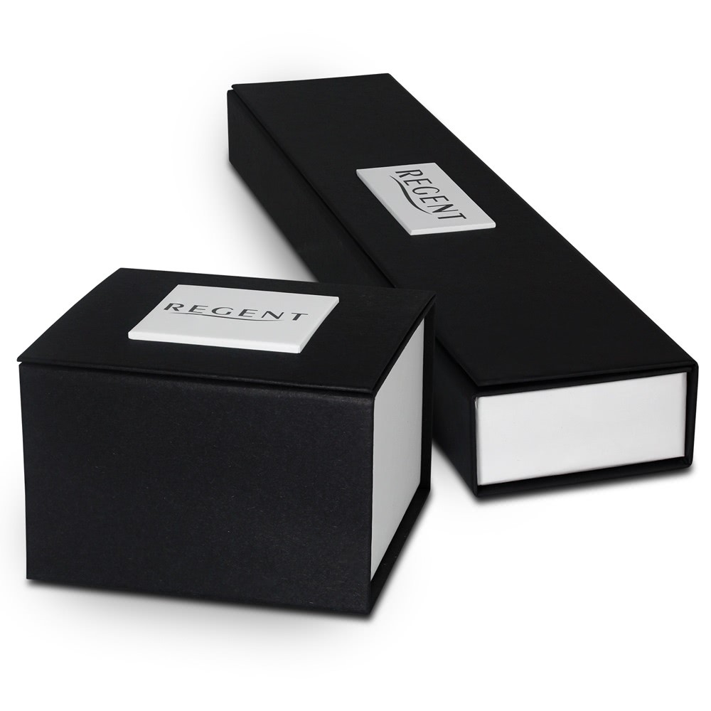Leder URF661 schwarz Titan klassisch weiß Regent Damen-Armbanduhr Quarz-Uhr