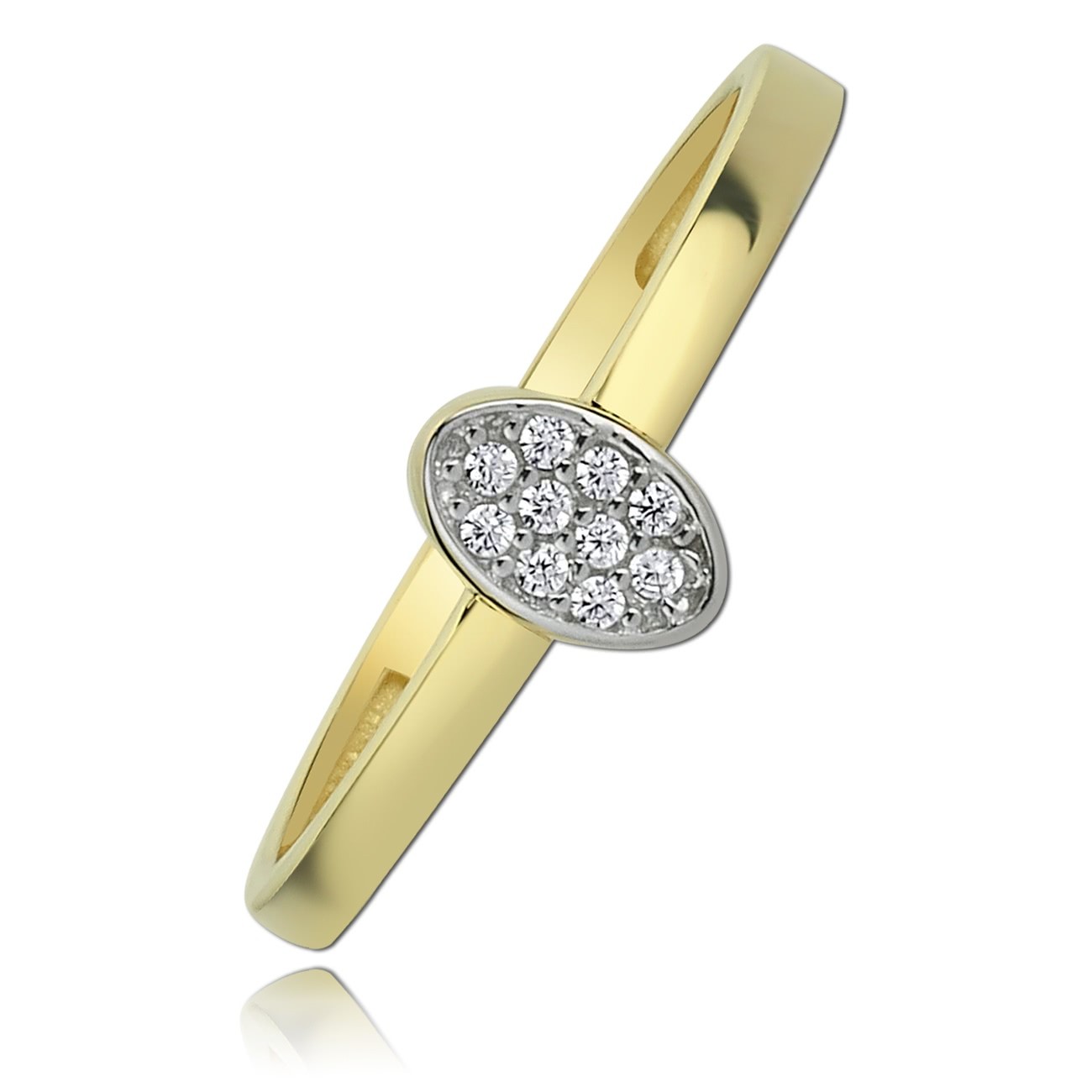 Balia Damen Ring aus 333 Gelbgold mit Zirkonia Gr.54 BGR004G54