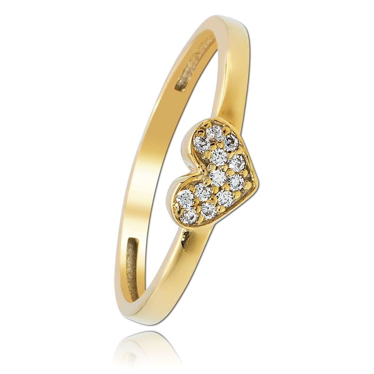 Balia Damen Ring aus 333 Gelbgold mit Zirkonia Gr.54 BGR009G54