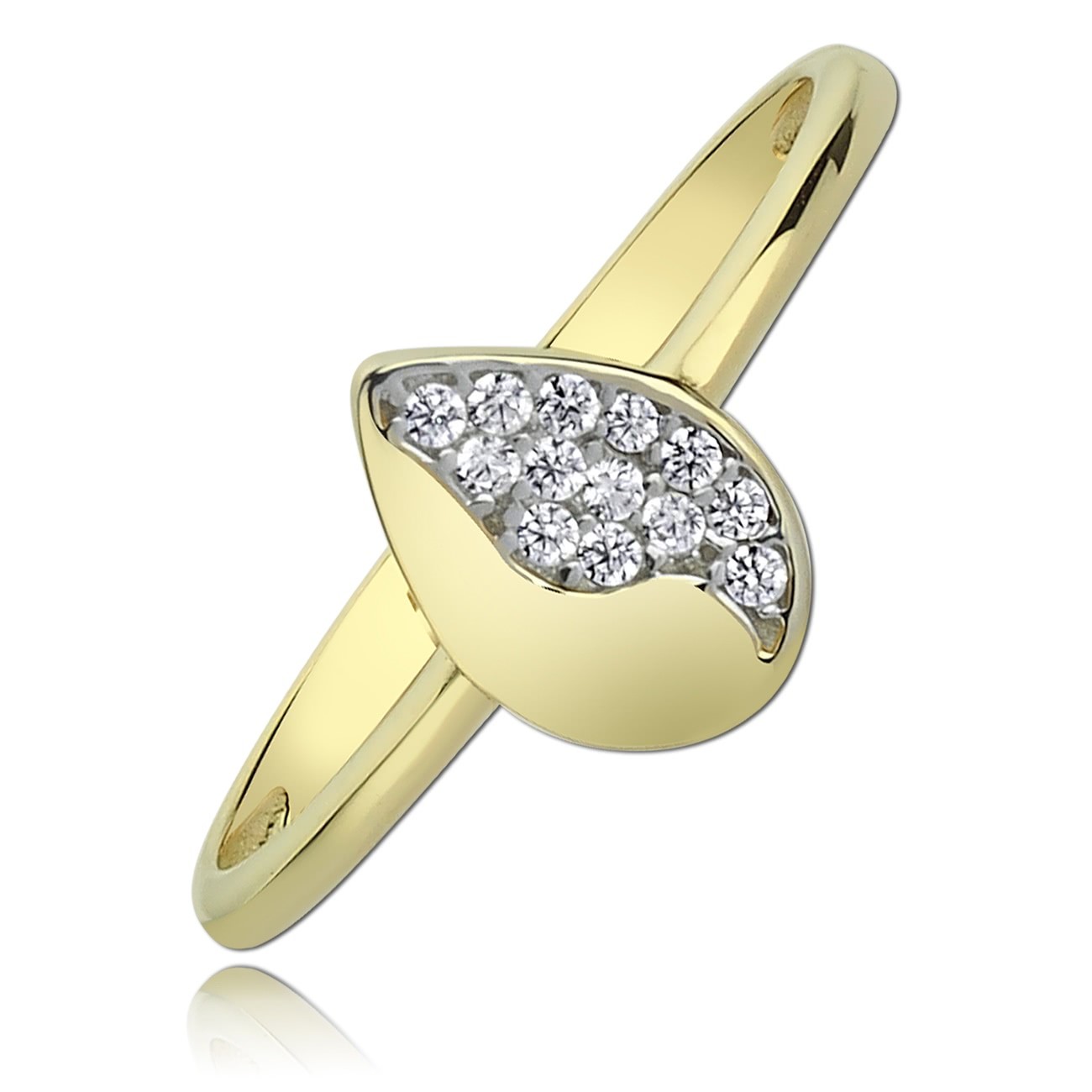 Balia Damen Ring aus 333 Gelbgold mit Zirkonia Gr.54 BGR014G54