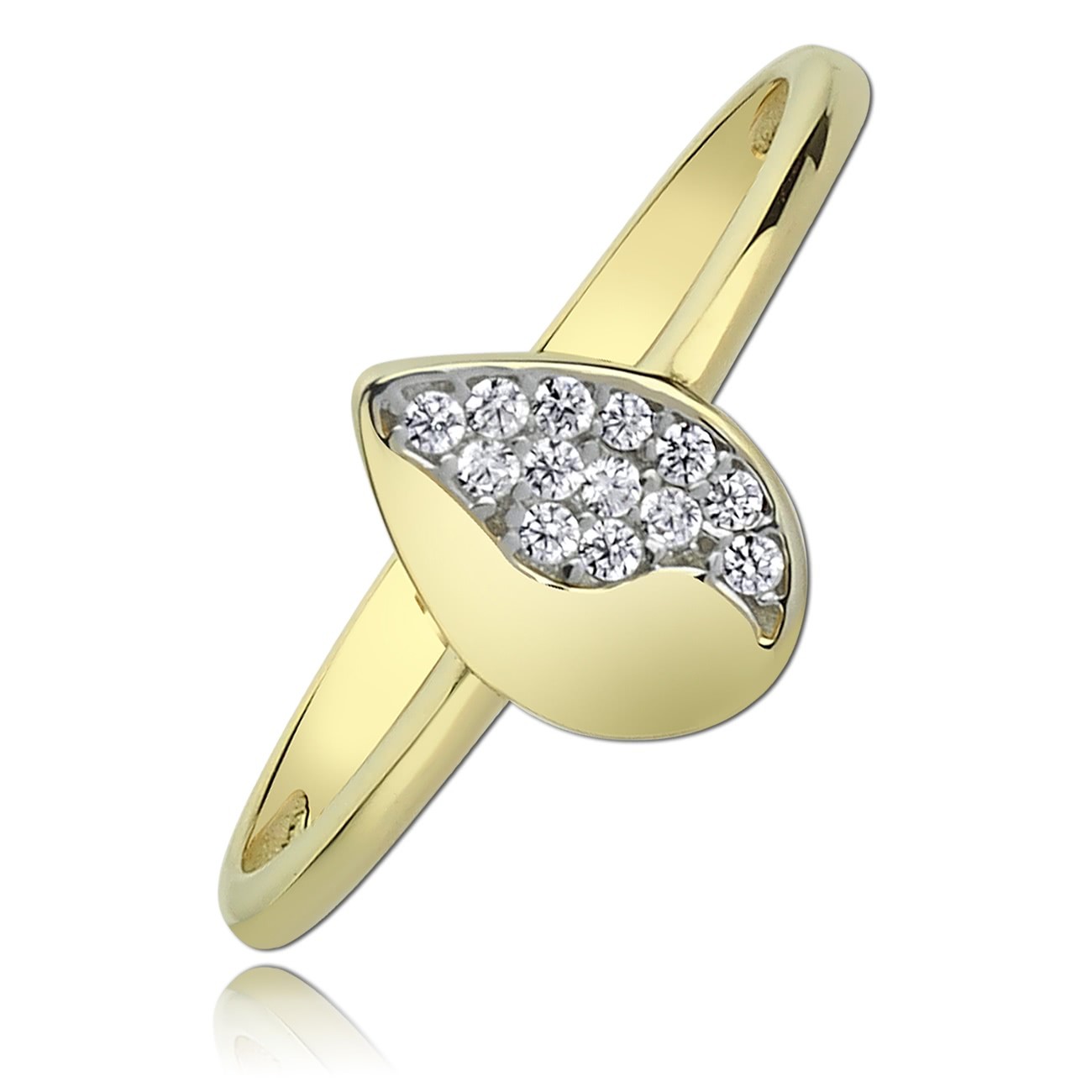Balia Damen Ring aus 333 Gelbgold mit Zirkonia Gr.60 BGR014G60