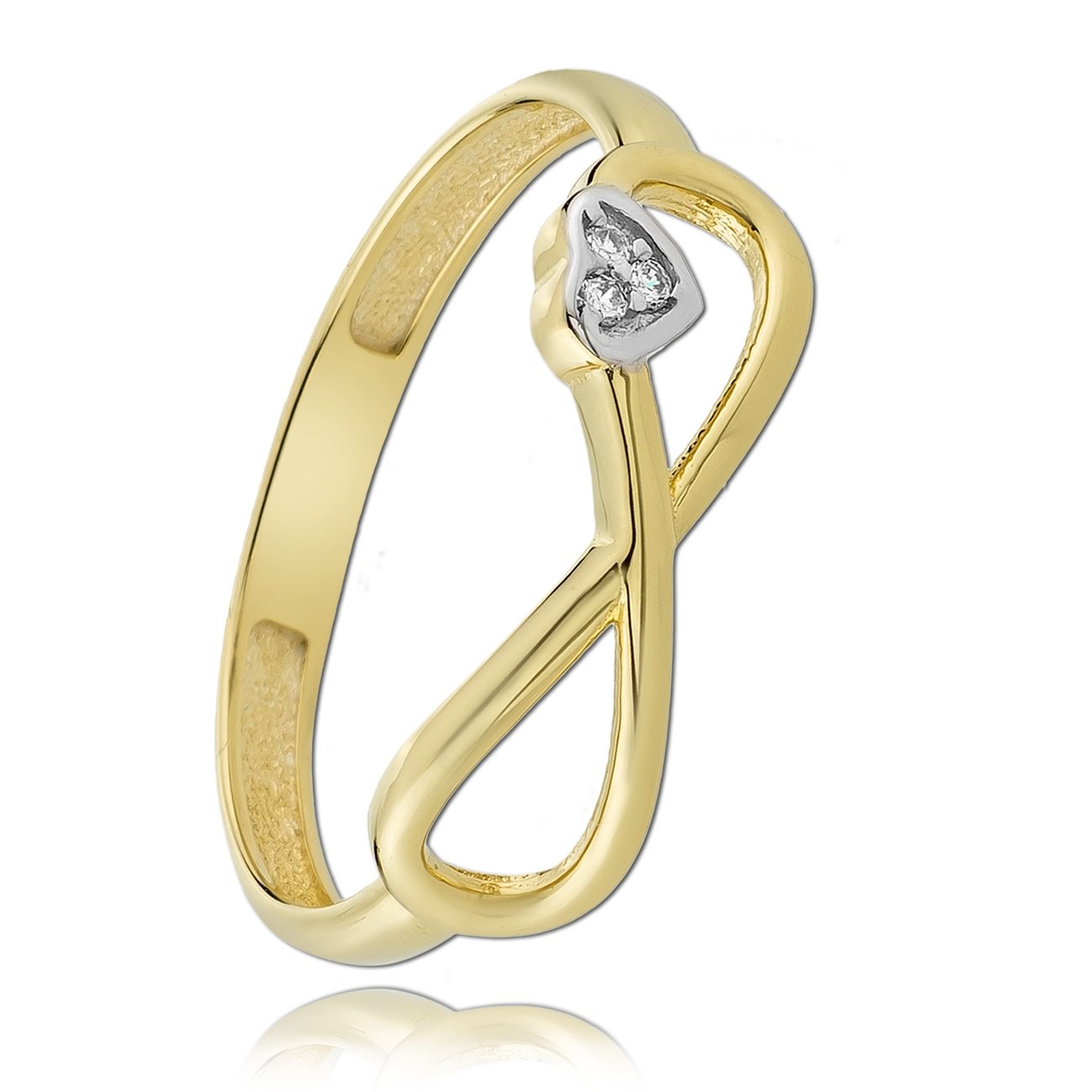 Balia Damen Ring Zirkonia Unendlich mit Herz Gr.56 BGR023G56