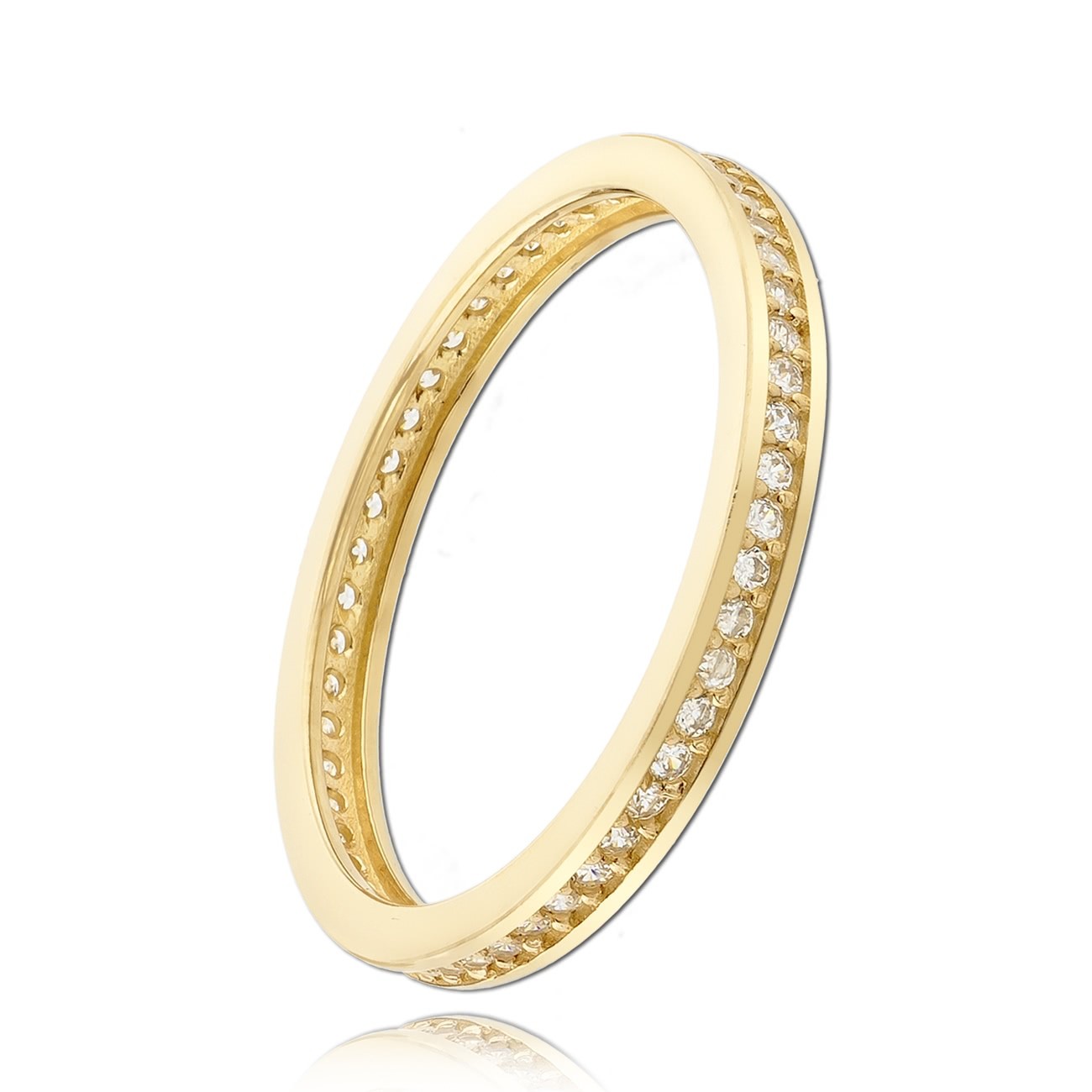 Balia Damen Ring Zirkonia einreihig Gelbgold Gr.60 BGR025G60