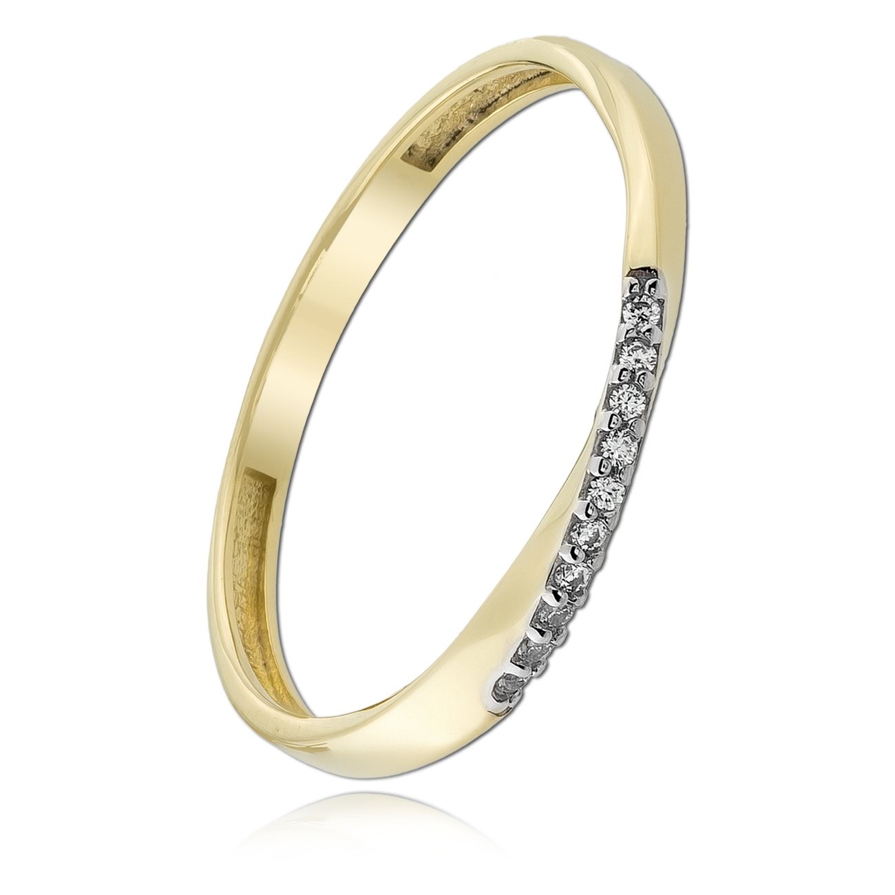 Balia Damen Ring Zirkonia aus 333 Gelbgold Gr.54 BGR026G54