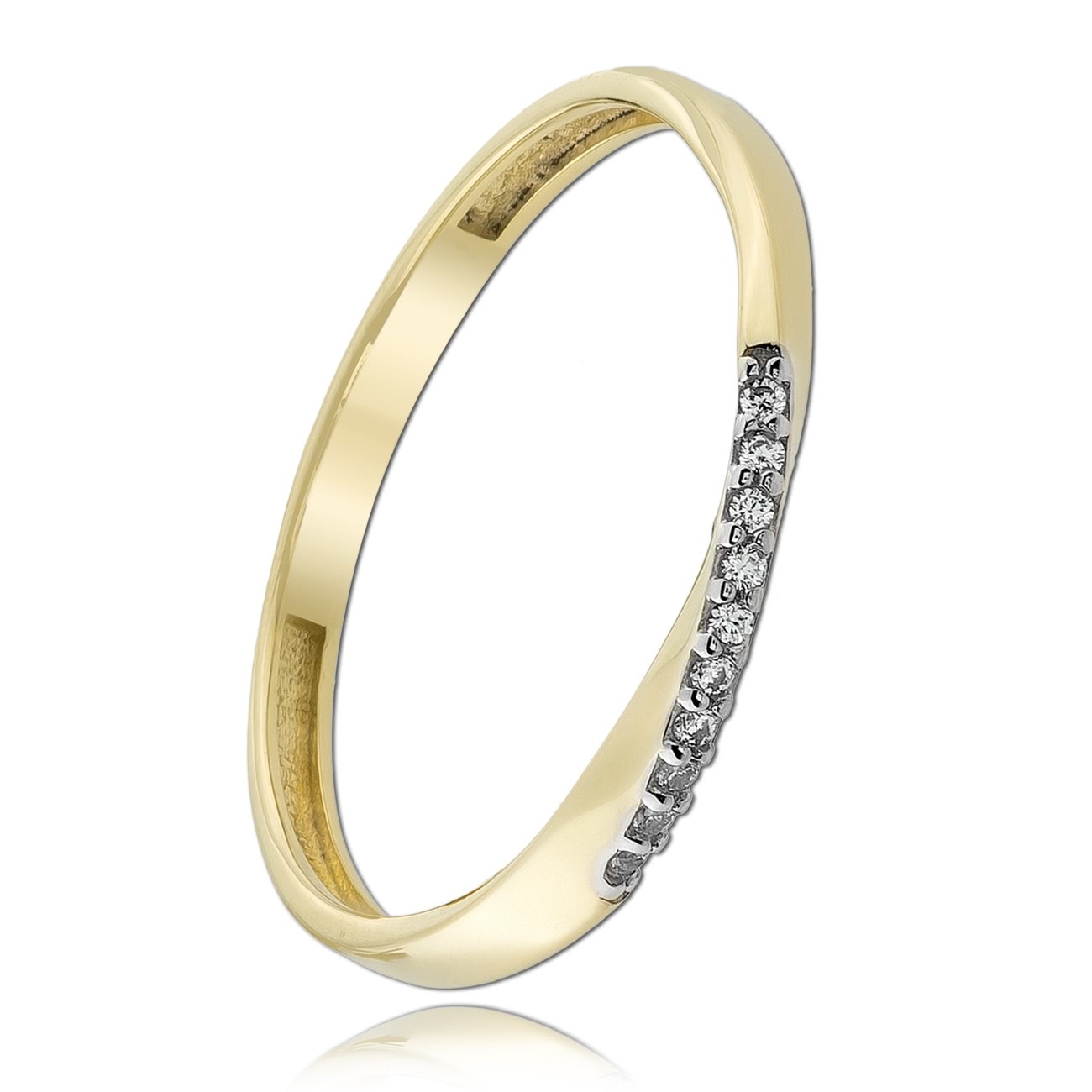 Balia Damen Ring Zirkonia aus 333 Gelbgold Gr.56 BGR026G56