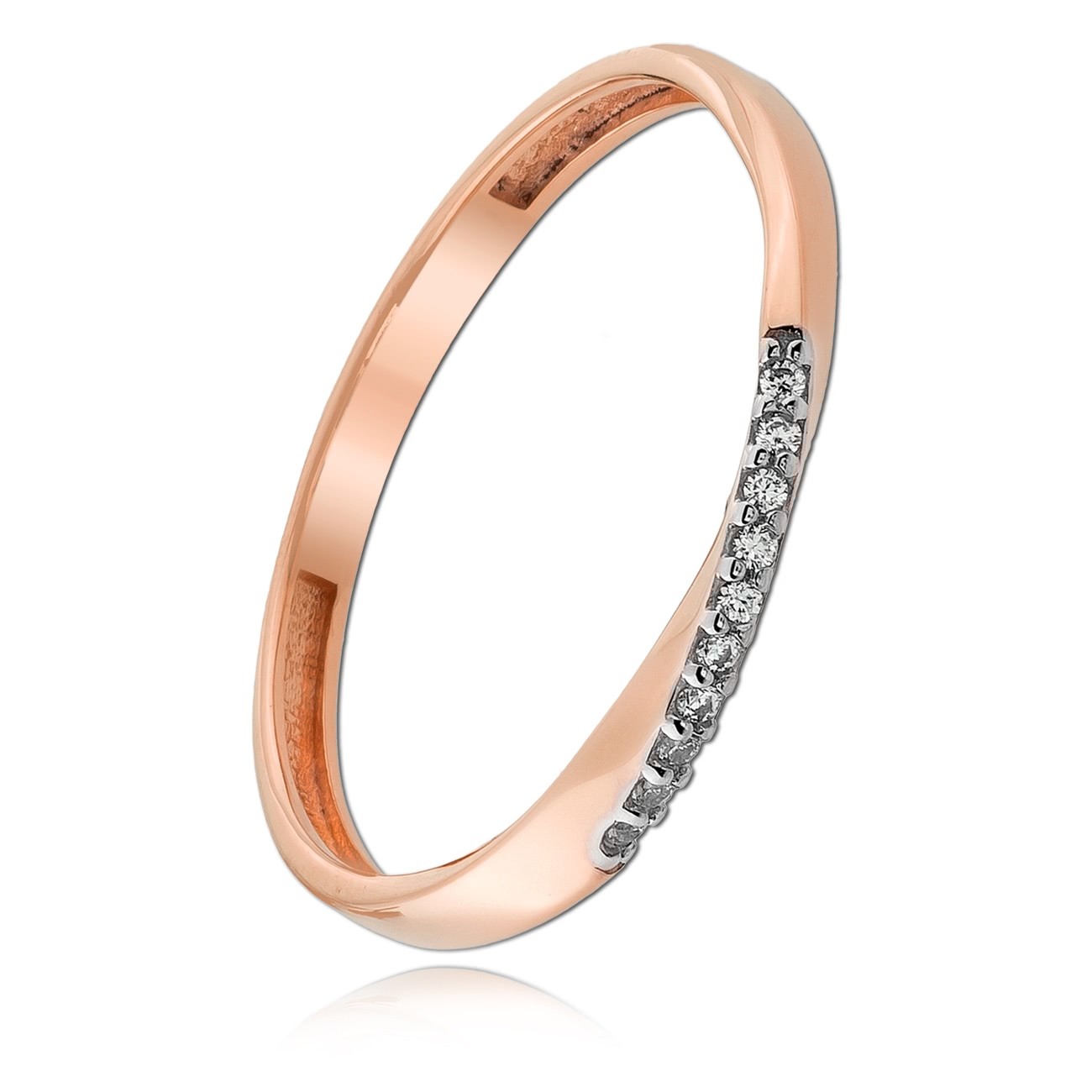 Balia Damen Ring Zirkonia aus 333 Rosegold Gr.54 BGR025R54 BGR026R54