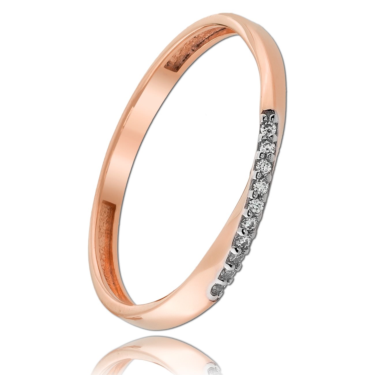 Balia Damen Ring Zirkonia aus 333 Rosegold Gr.58 BGR025R58 BGR026R58