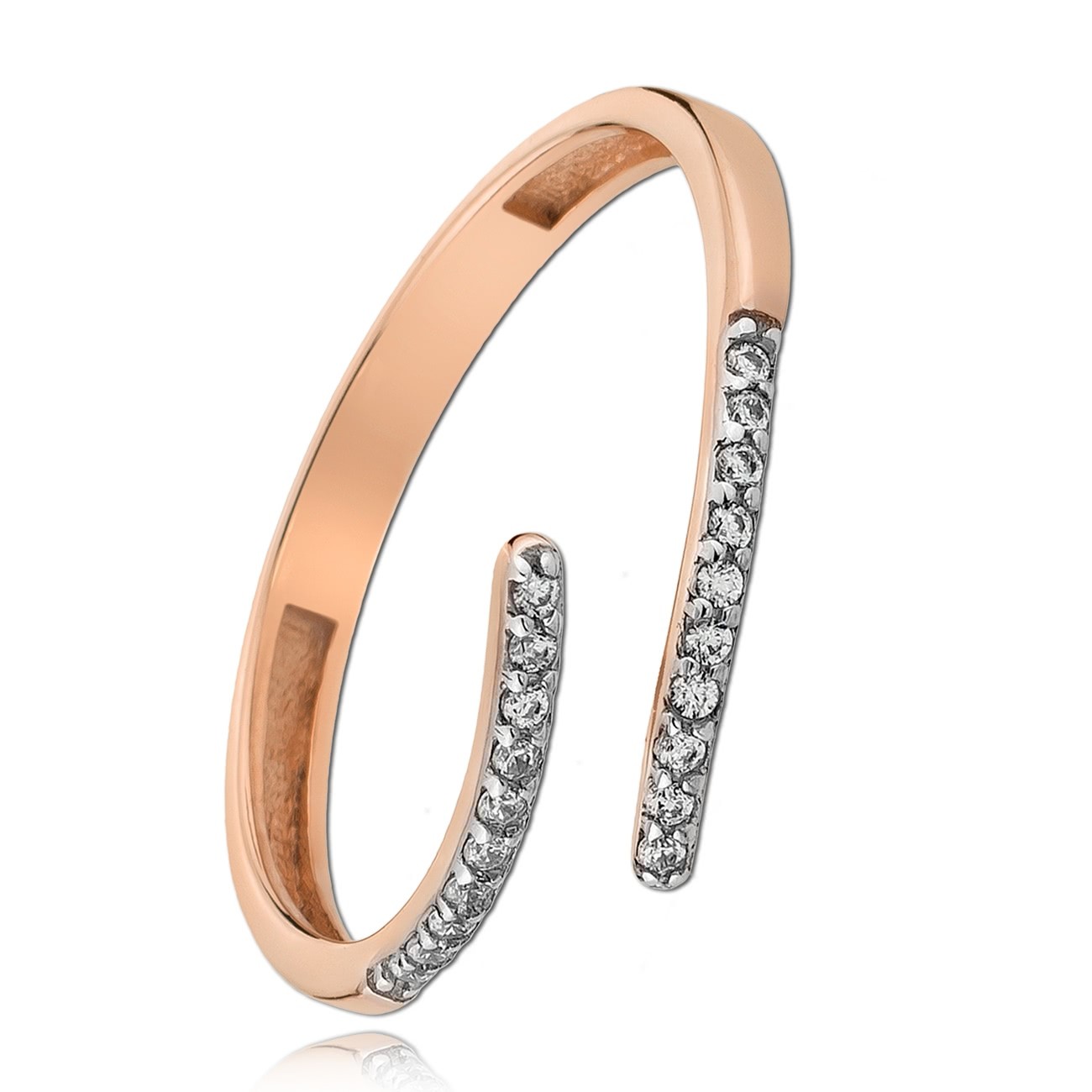 Balia Damen Ring Zirkonia Line aus 333 Rosegold Gr.60 BGR027R60