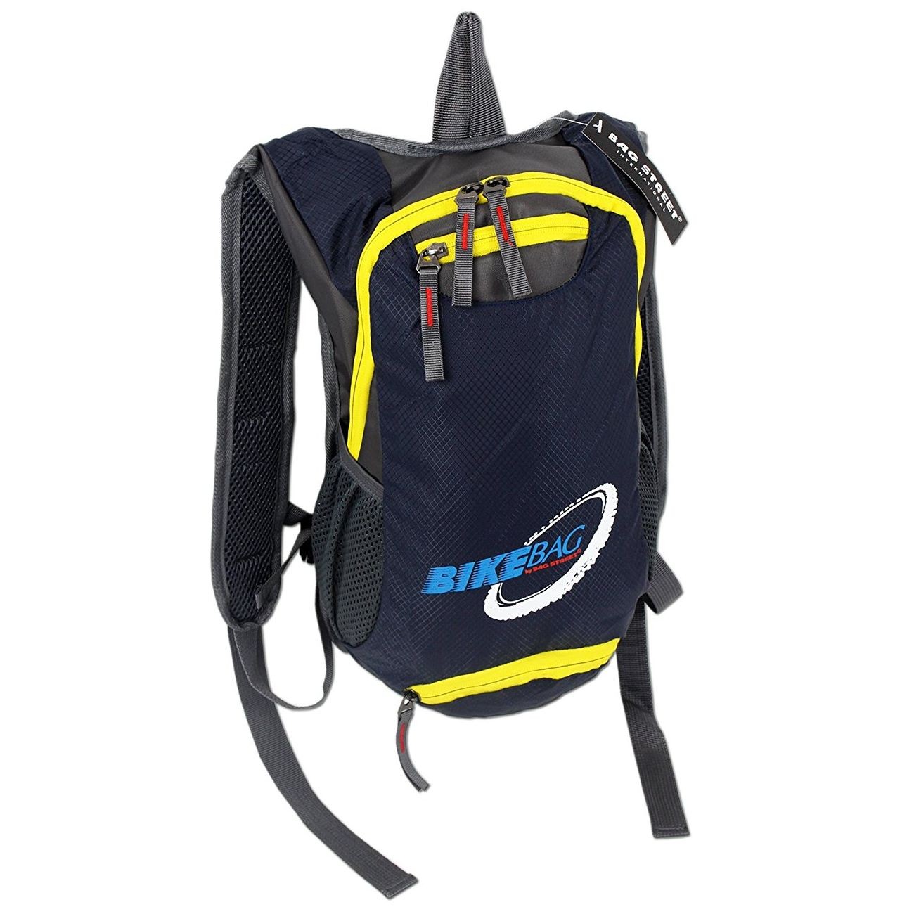 Bag Street Rucksack Nylon blau grau Bike- Fahrradrucksack OTJ614B