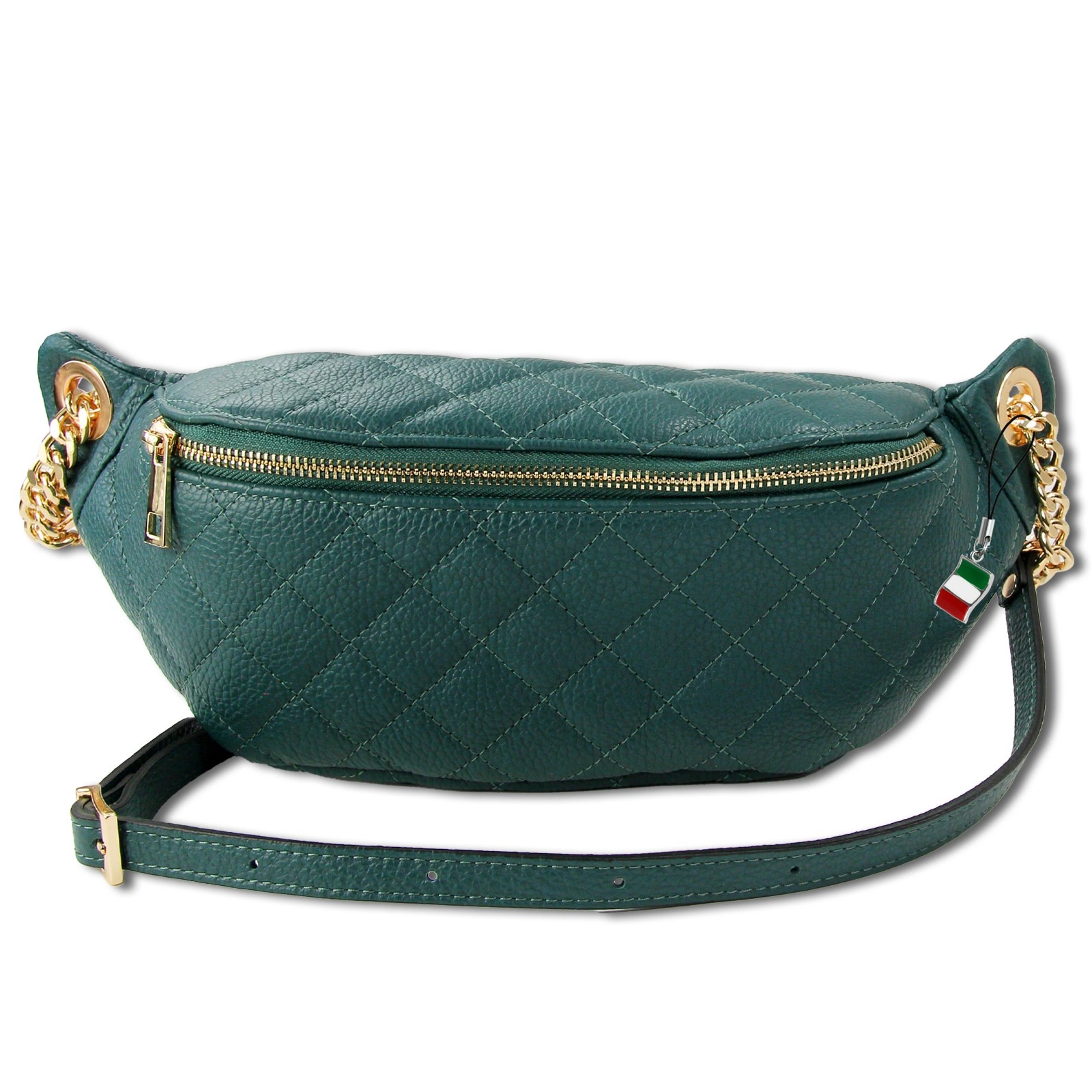 Florence Echtleder Gürteltasche Damen aquamarin Crossbody Bag Jugend OTM811T