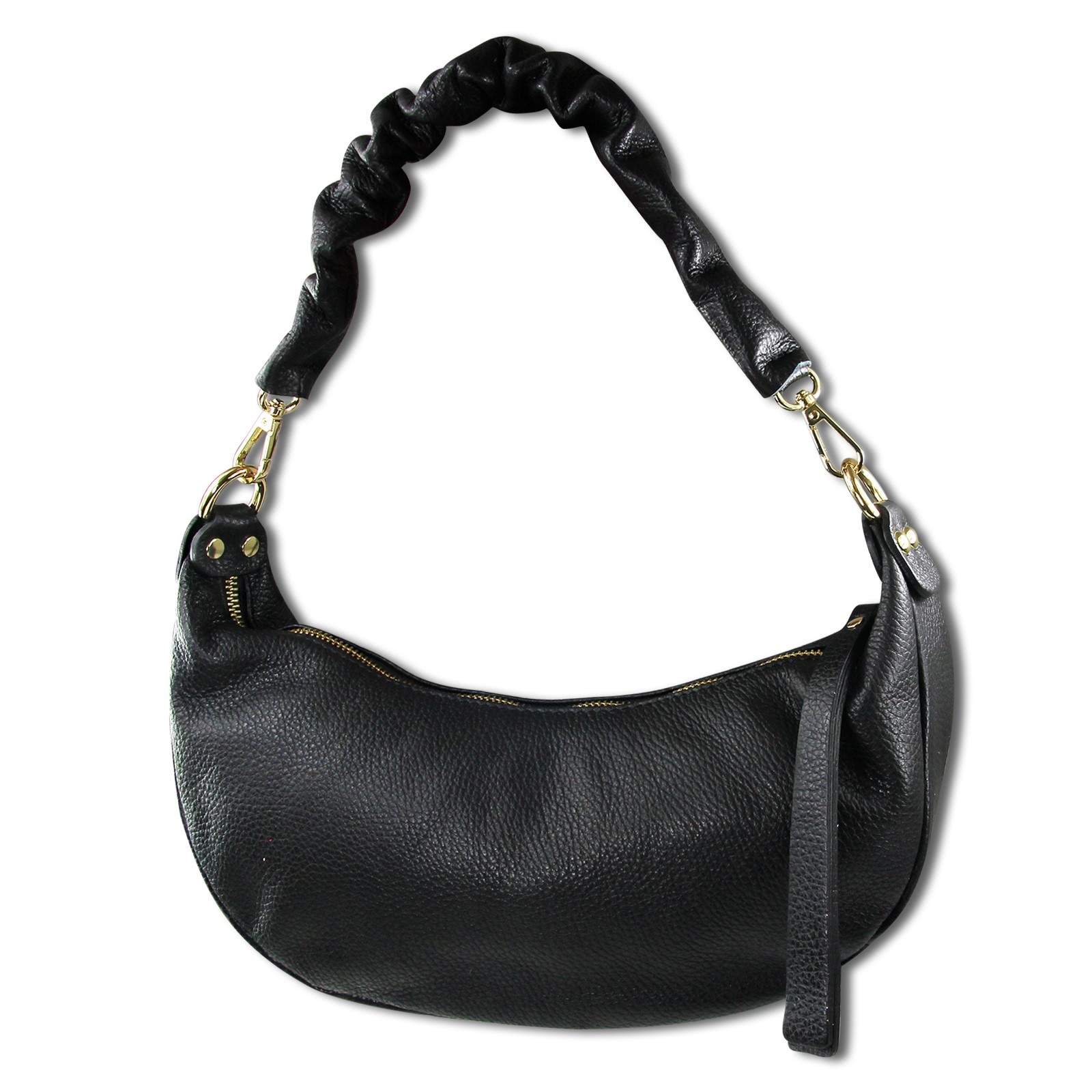 Toscanto Damen Jugend Umhängetasche Citytasche Leder Tasche schwarz OTT830US