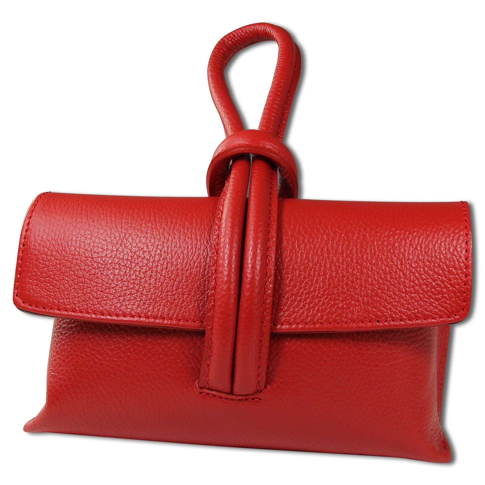 Toscanto Damen Abendtasche Umhängetasche Leder Tasche rot OTT834AR