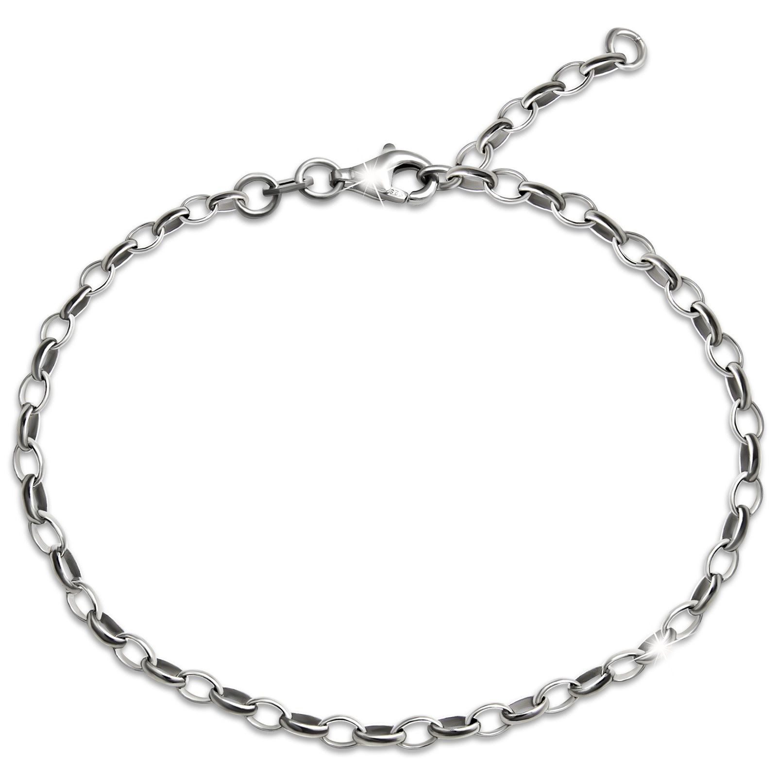 SilberDream Armband Erbskette 925 Sterling Silber Damen 28cm SDAK0052J