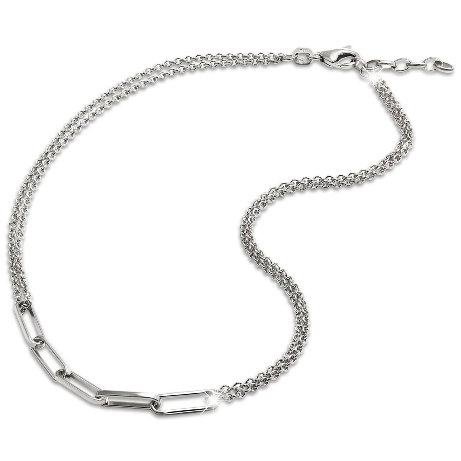 SilberDream Fußkette Fantasie 925 Sterling Silber Damen 26cm + 2cm SDFK0046J