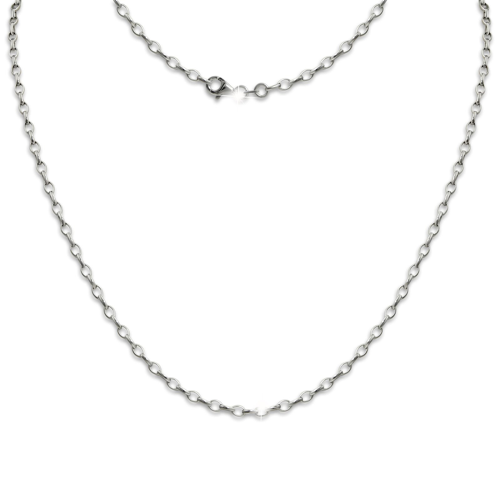 SilberDream Erbskette 925er Sterling Silber Kette Damen 48cm SDKK0058J