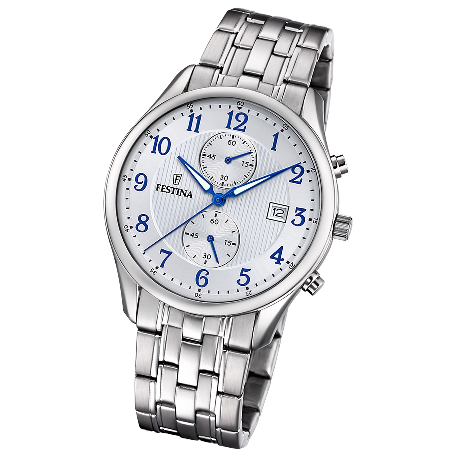 Festina Herrenuhr Edelstahl Festina Timeless Chronograph Armbanduhr UF6854/A