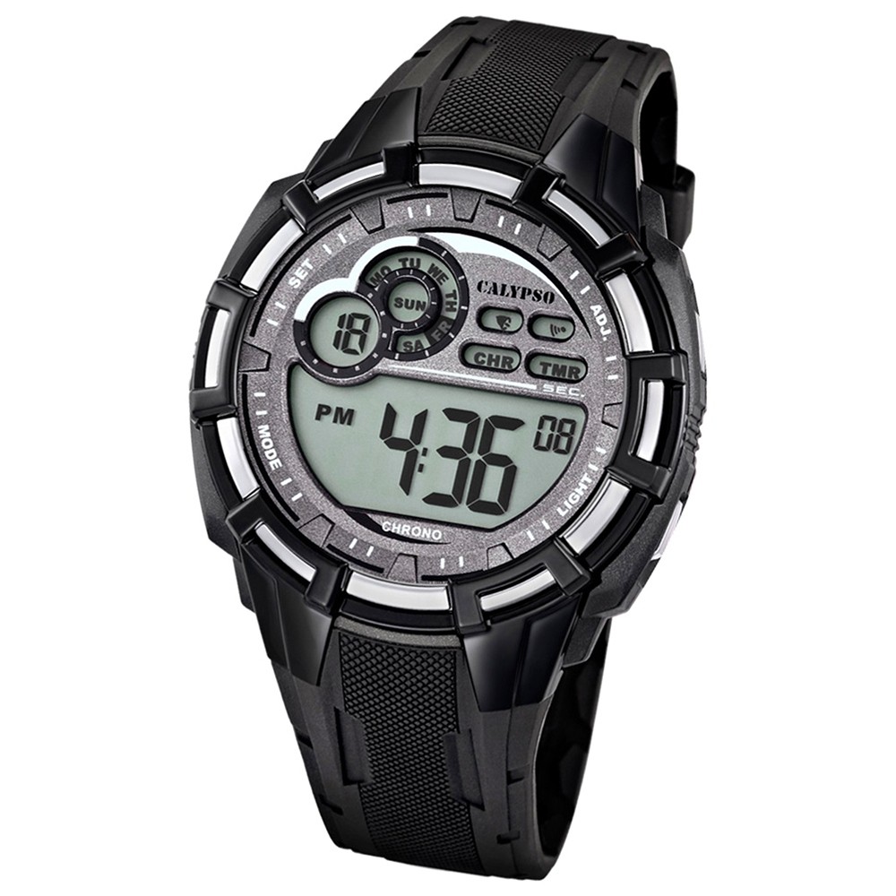 Calypso digital PU Multifunktion Quarz UK5625/1 Herren-Armbanduhr