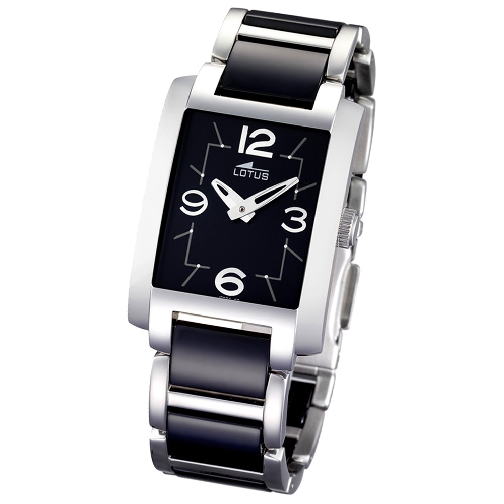 LOTUS Damenuhr schwarz Quarzuhr Kollektion UL15594/3 Ceramic Uhren