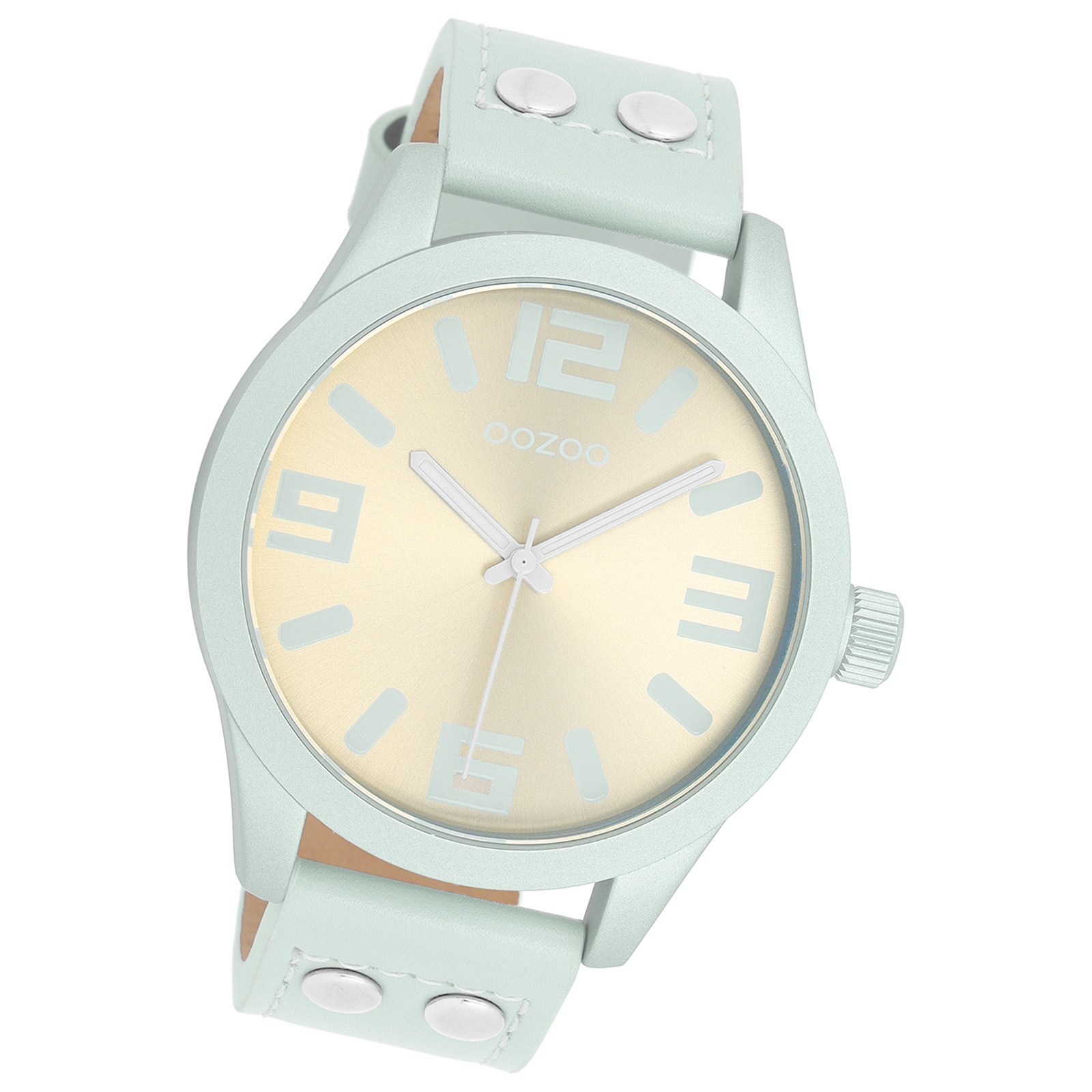 Oozoo Unisex Armbanduhr OOZOO Timepieces Analog Leder grau UOC1095A