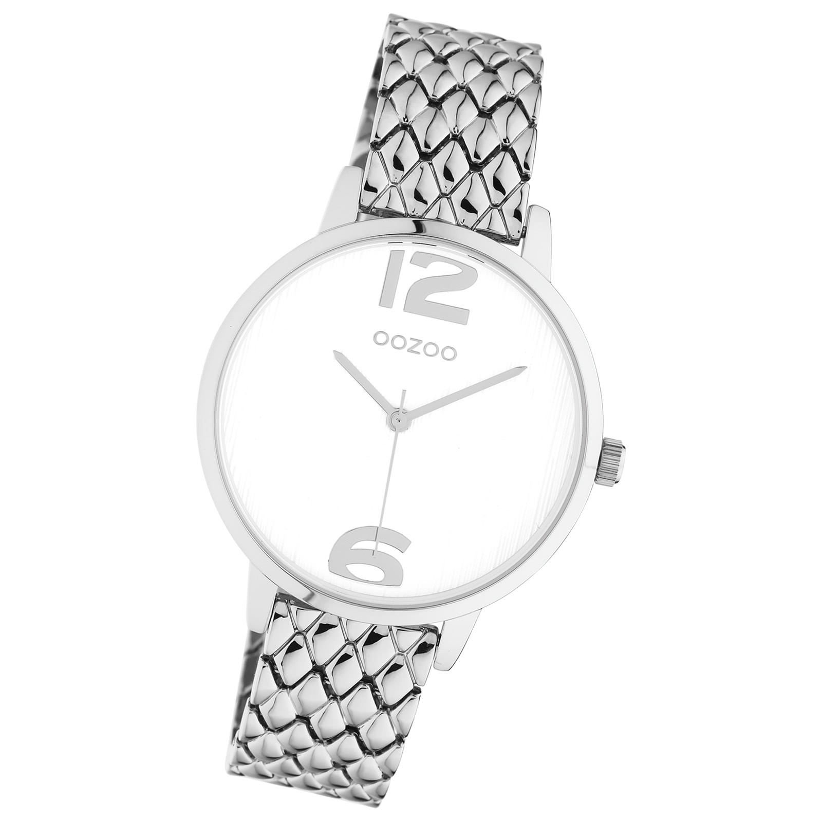 Oozoo Damen Armbanduhr Timepieces Analog Metall silber UOC11020