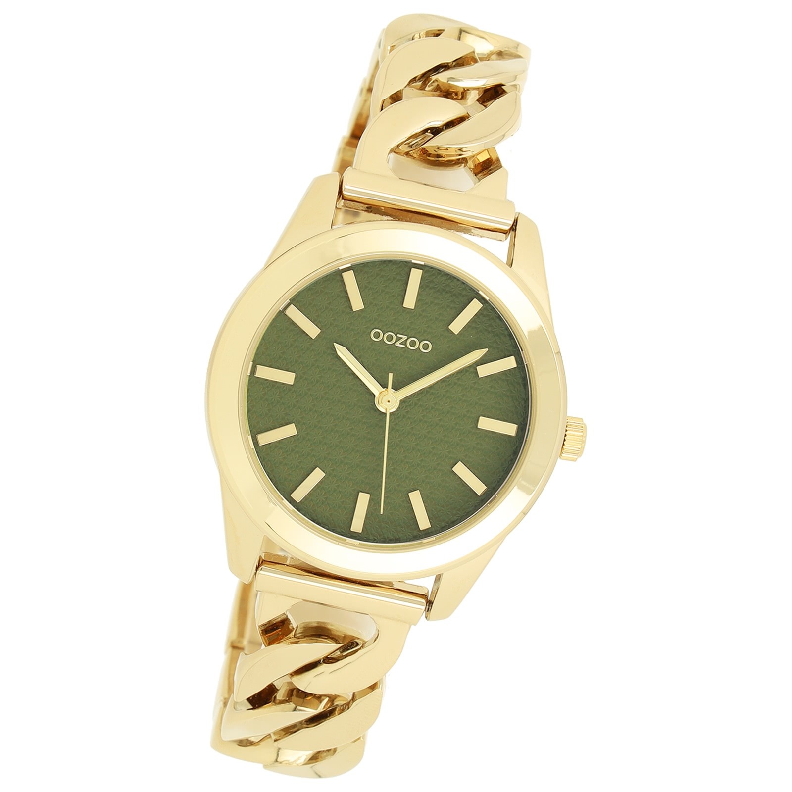 Oozoo Damen Armbanduhr OOZOO Timepieces Analog Metall gold UOC11421