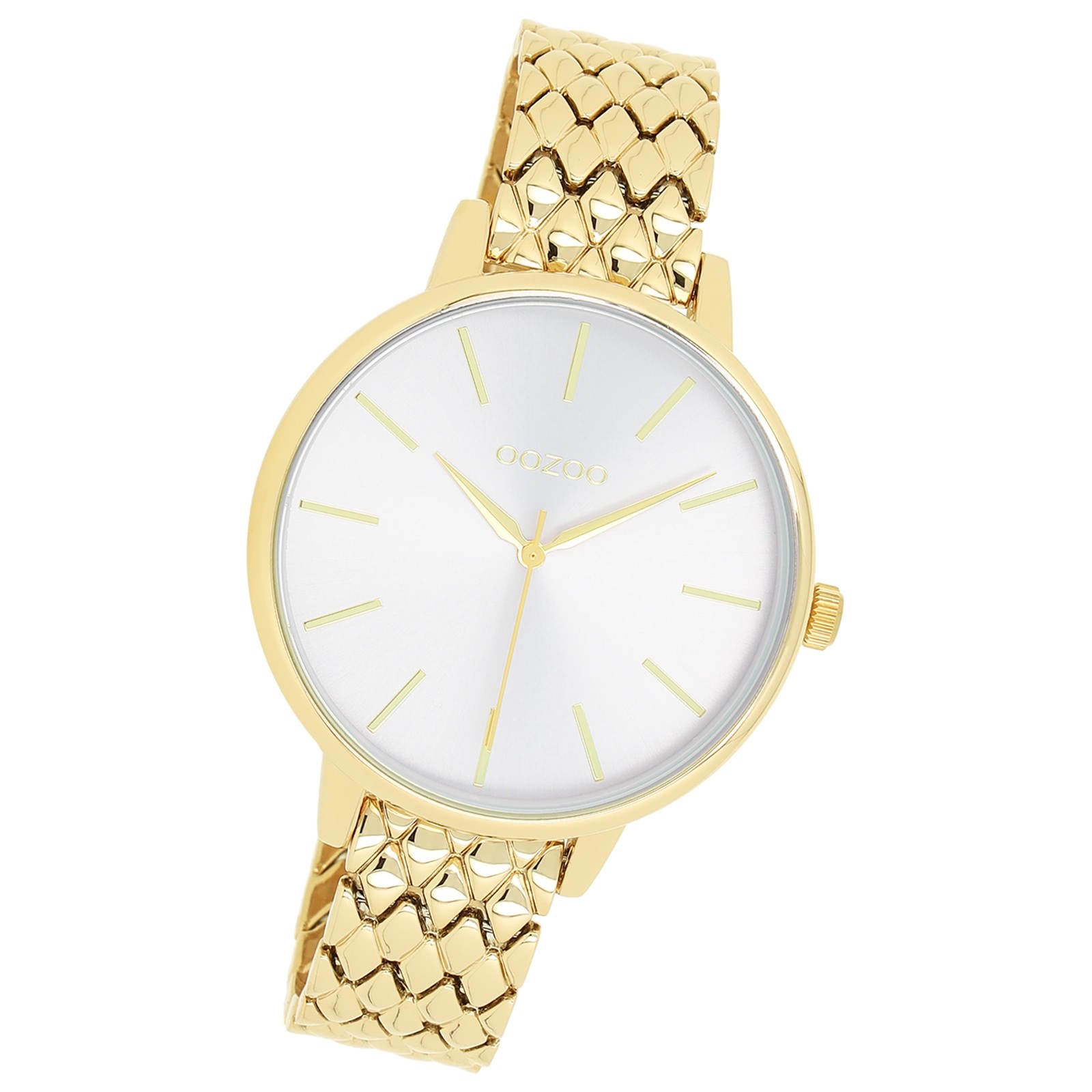 Oozoo Damen Armbanduhr OOZOO Timepieces Analog Edelstahl gold UOC11433