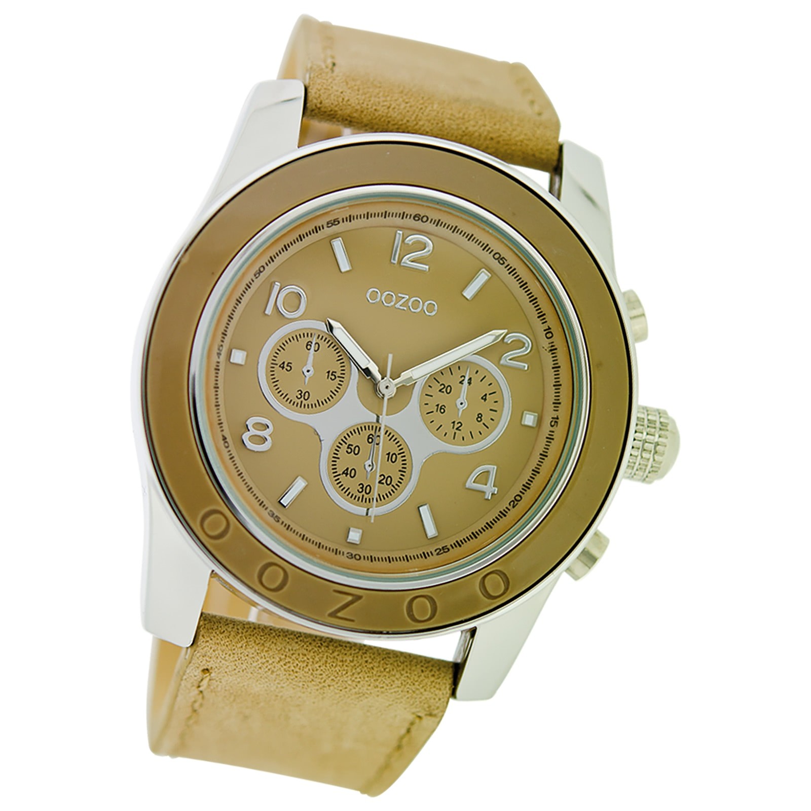 Oozoo Damen Armbanduhr Timepieces Analog Leder beige UOC4551A