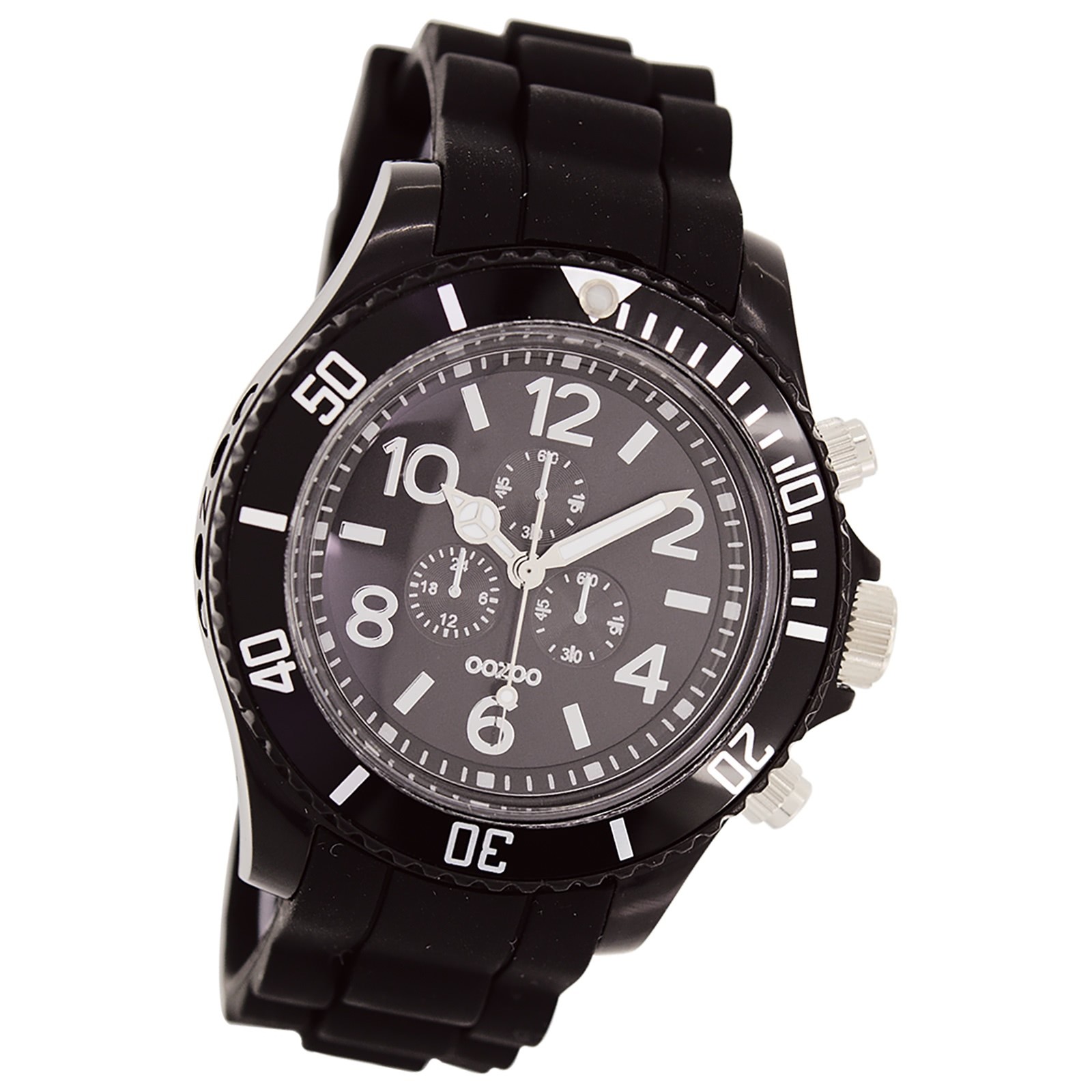 Oozoo Herren Armbanduhr Timepieces Analog Silikon schwarz UOC4839A