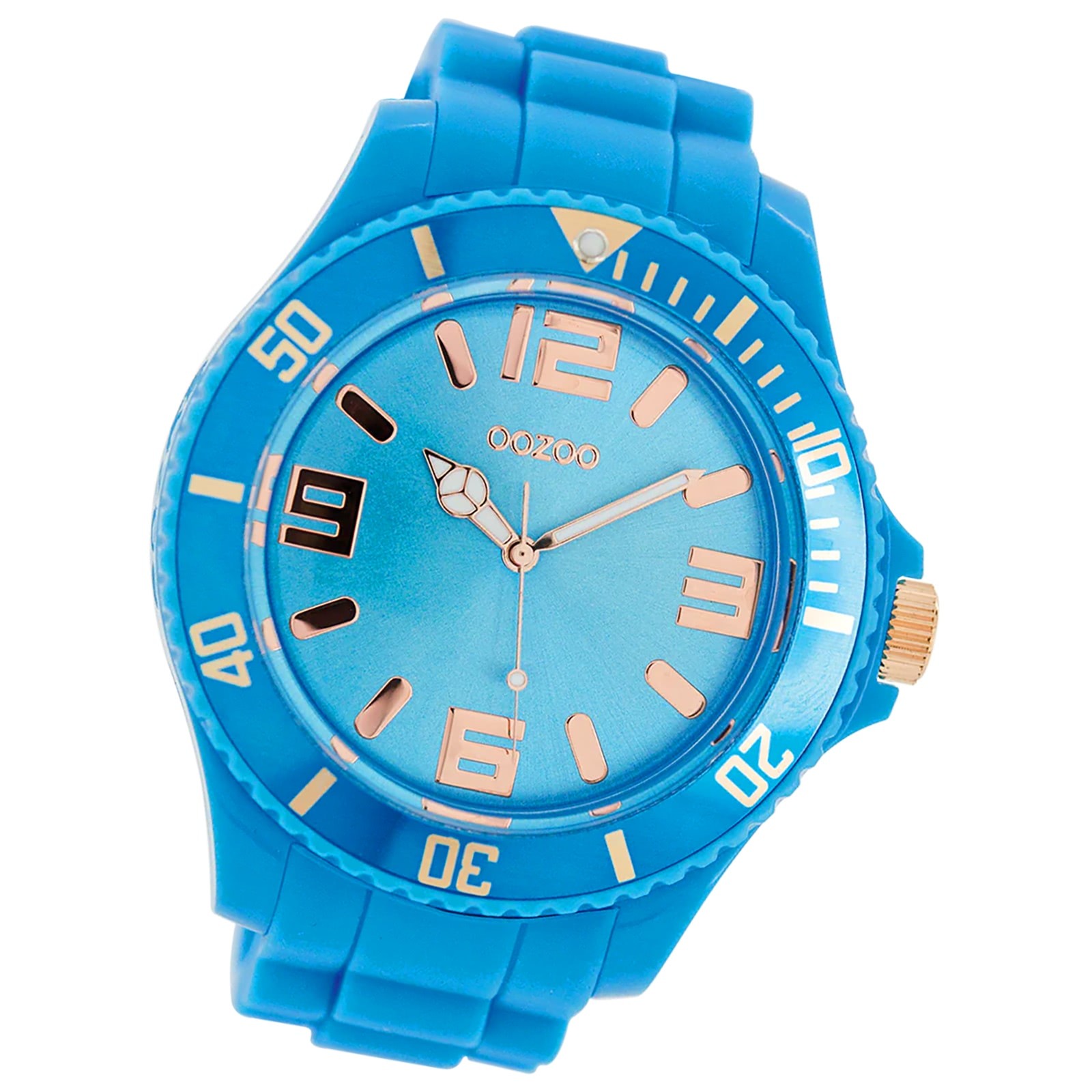 Oozoo Damen Armbanduhr Timepieces Analog Silikon blau UOC5037A