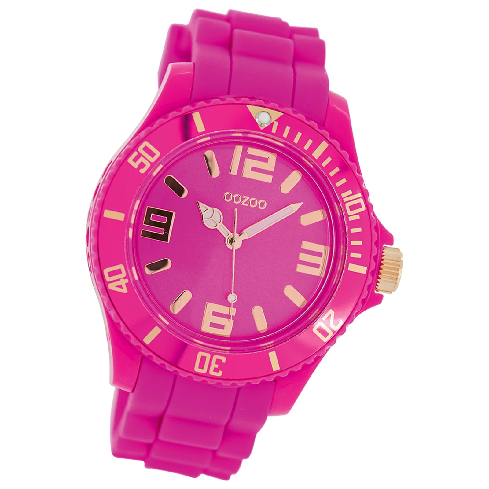 Oozoo Damen Armbanduhr Timepieces Analog Silikon pink UOC5047A