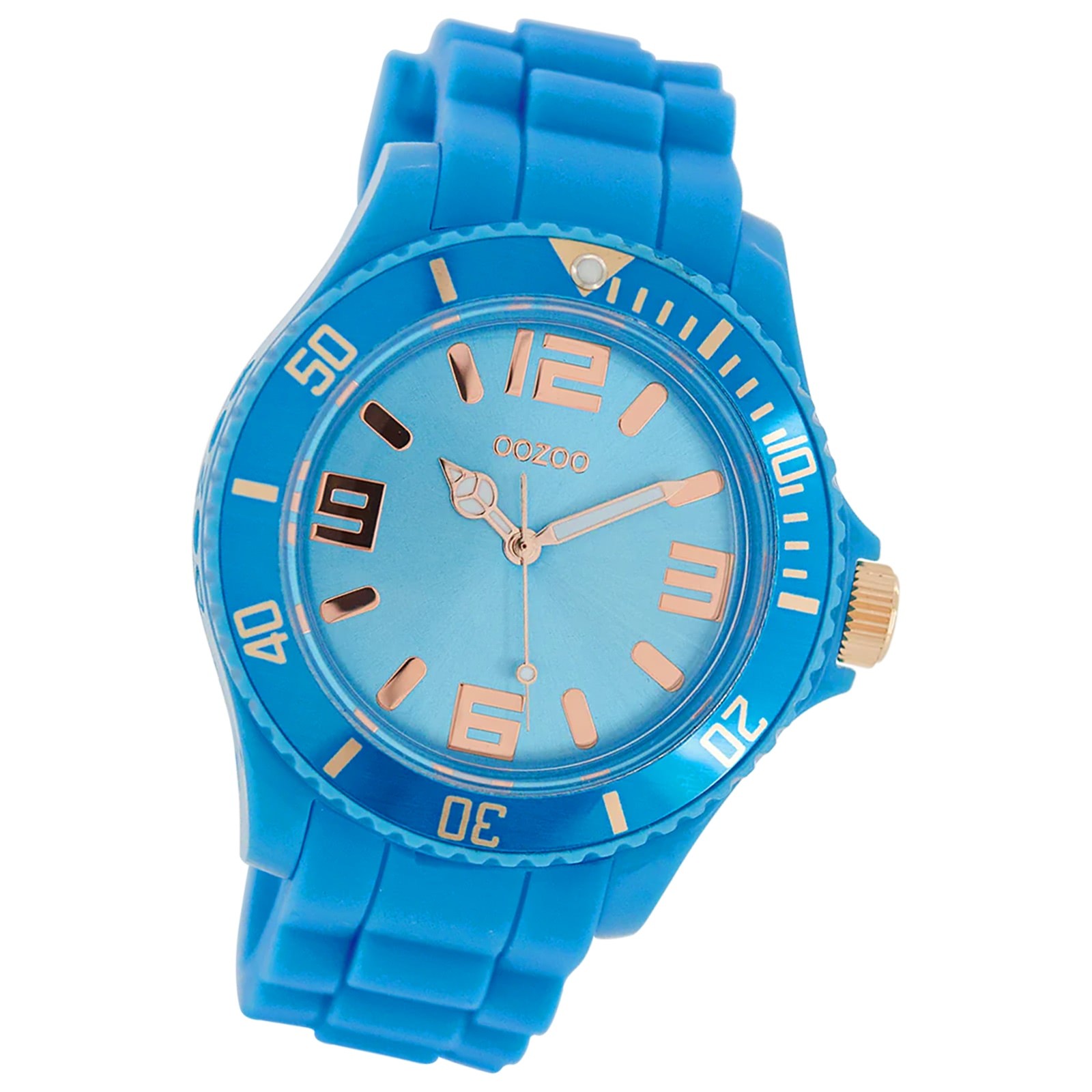 Oozoo Damen Armbanduhr Timepieces Analog Silikon blau UOC5057A