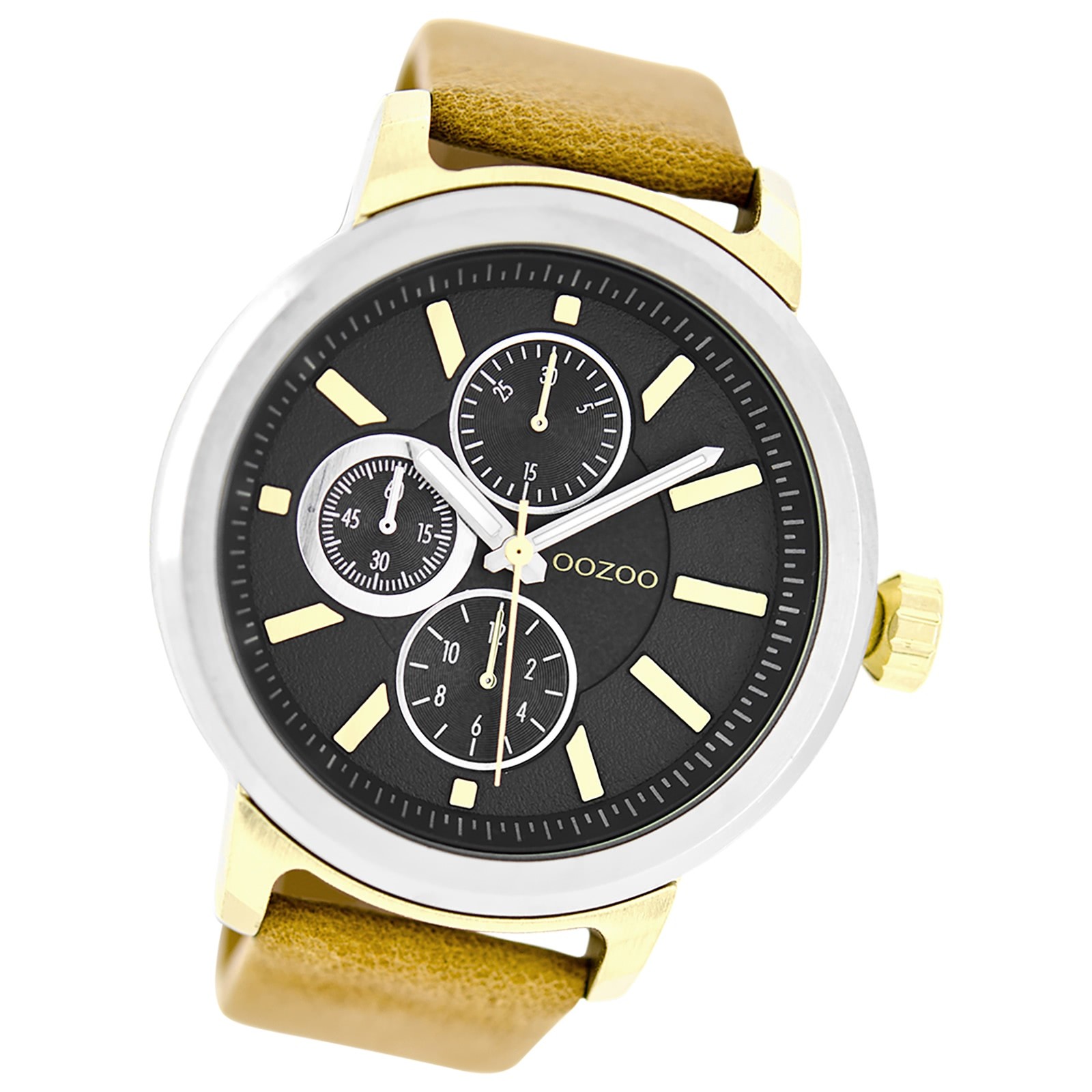 Oozoo Herren Armbanduhr Timepieces Analog Leder gelb UOC6065A