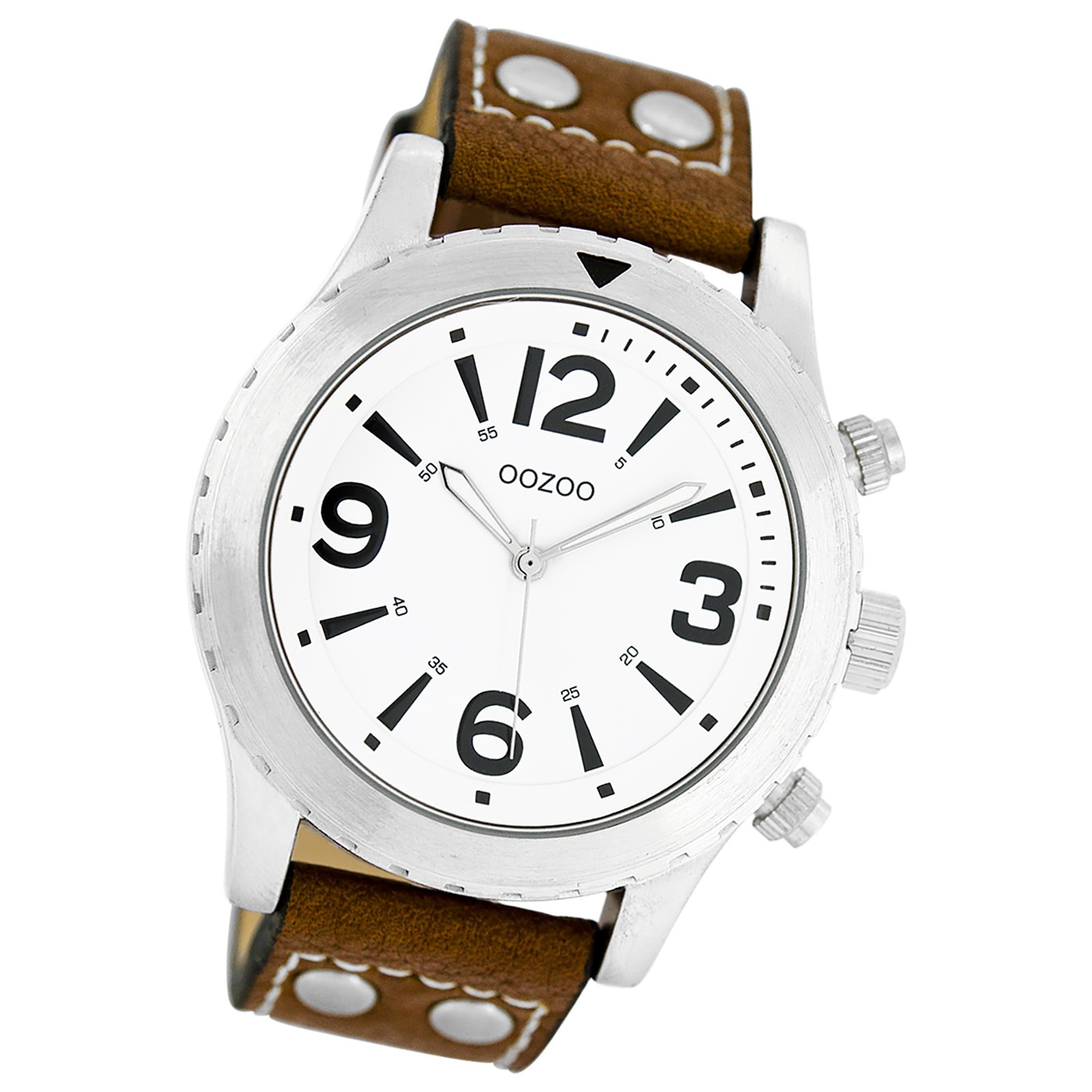 Oozoo Herren Armbanduhr Timepieces Analog Leder braun UOC6111A