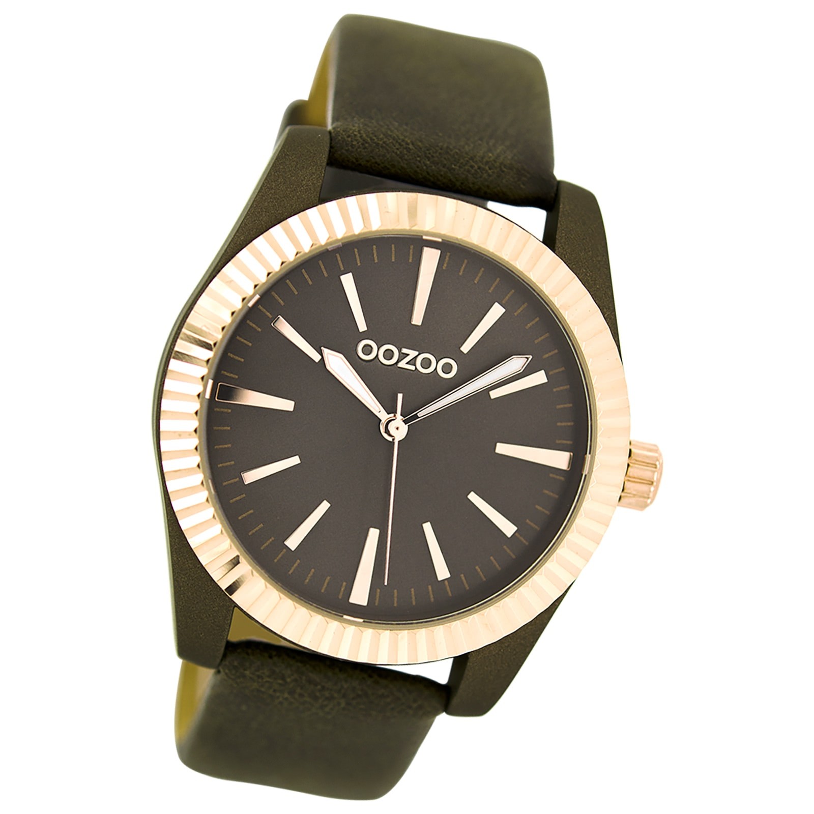 Oozoo Damen Armbanduhr Timepieces Analog Leder schwarz UOC6518A