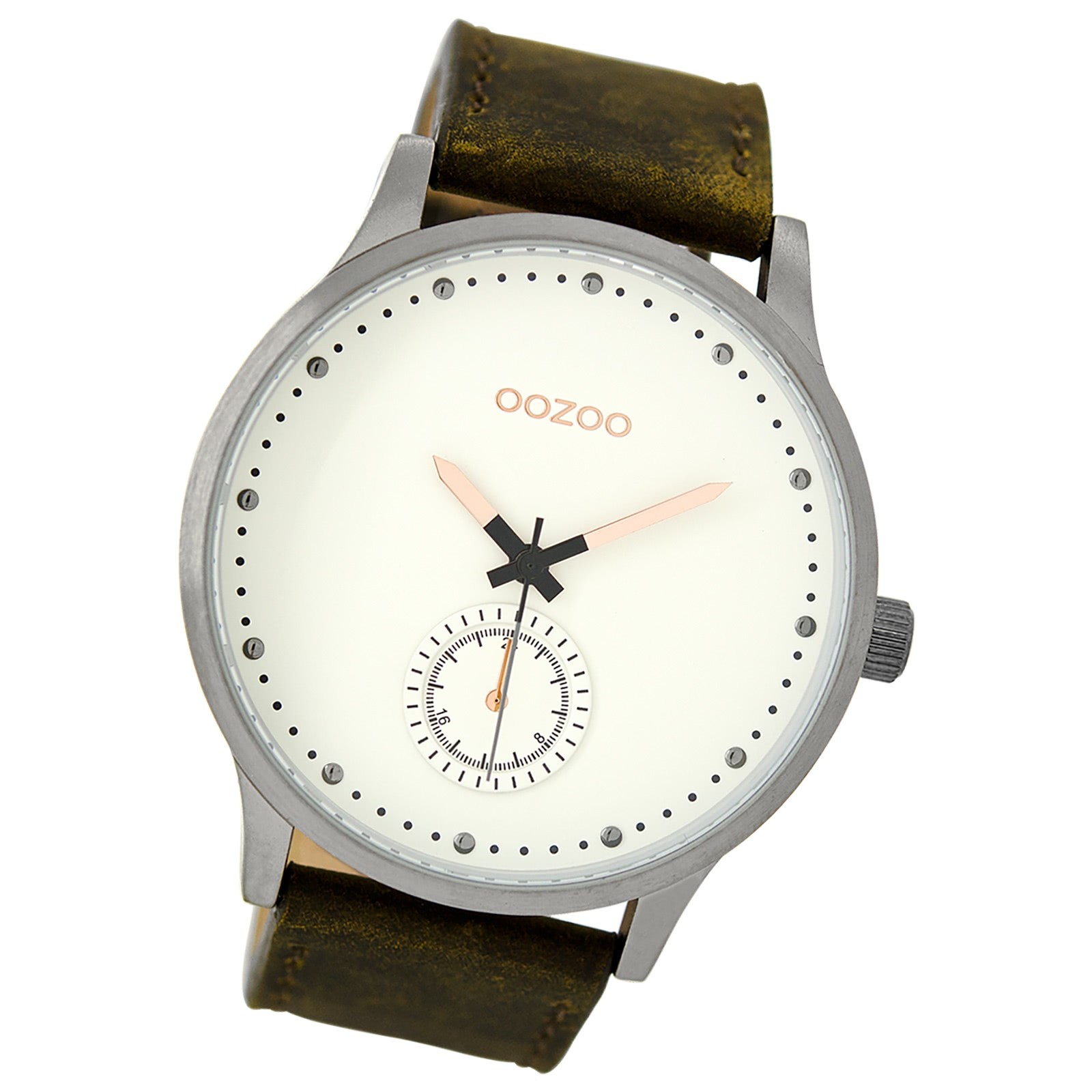 Oozoo Damen Armbanduhr Timepieces Analog Leder dunkelblau UOC9005A