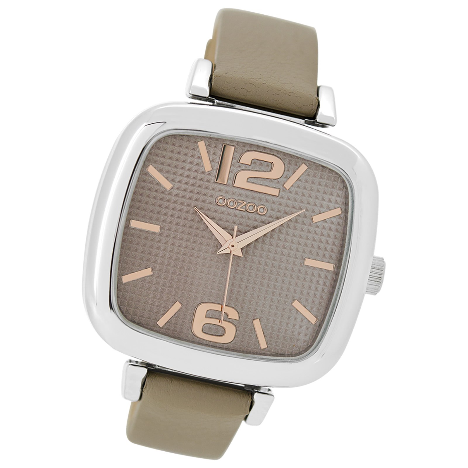 Oozoo Damen Armbanduhr Timepieces Analog Leder beige UOC9182A