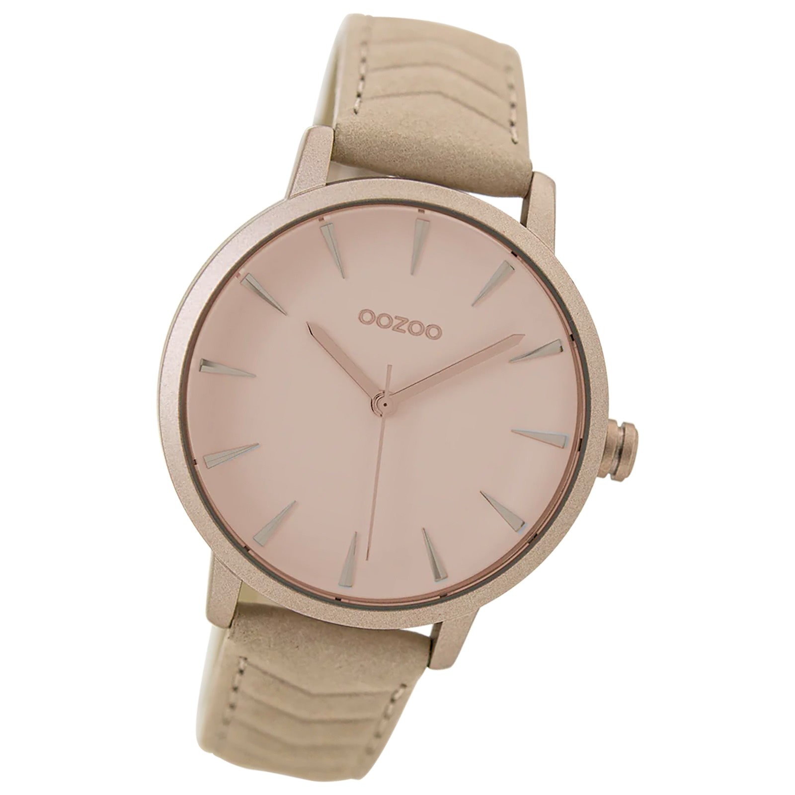 Oozoo Damen Armbanduhr Timepieces Analog Leder beige UOC9507A