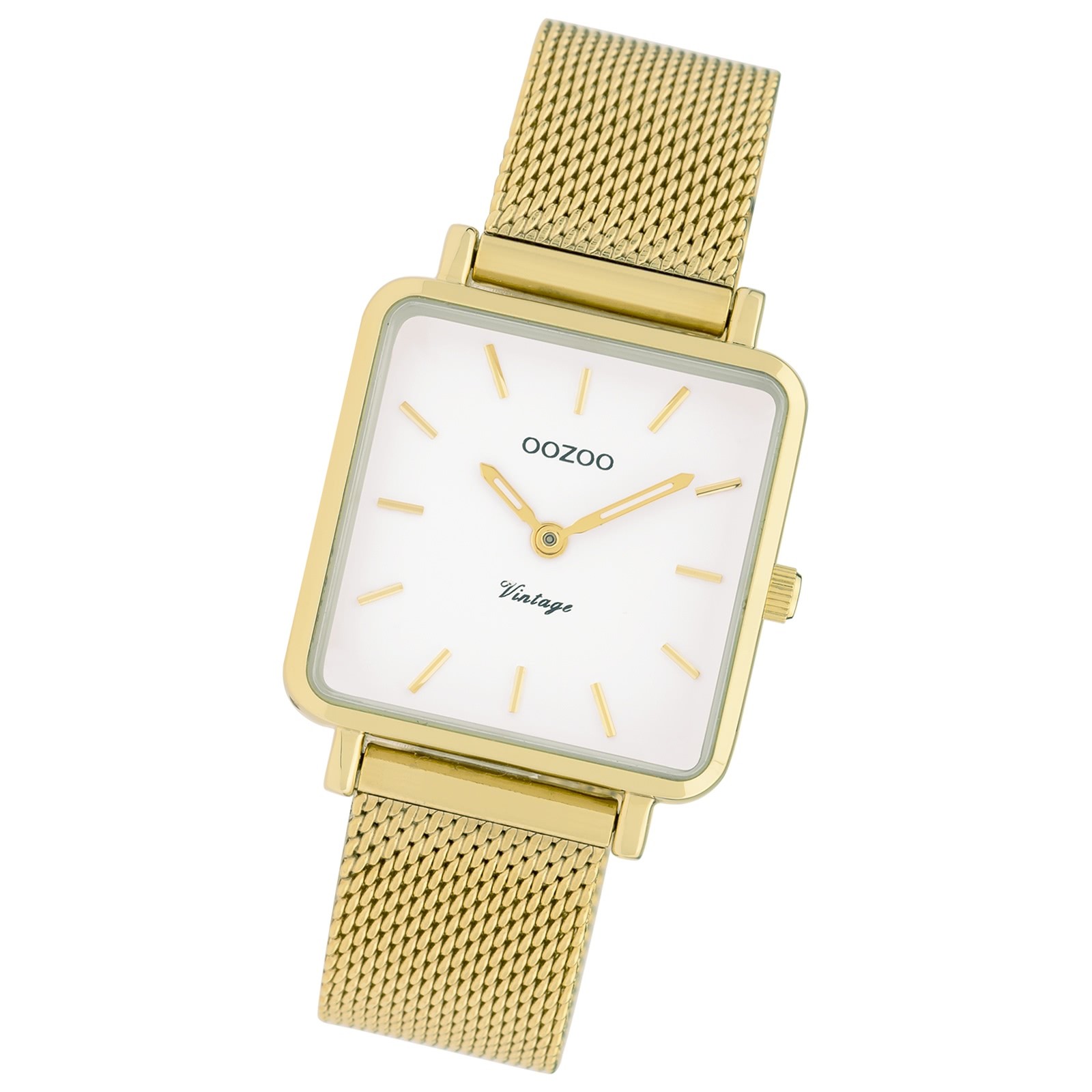 Oozoo Damen Armbanduhr Vintage Series Analog Metall gold UOC9843A