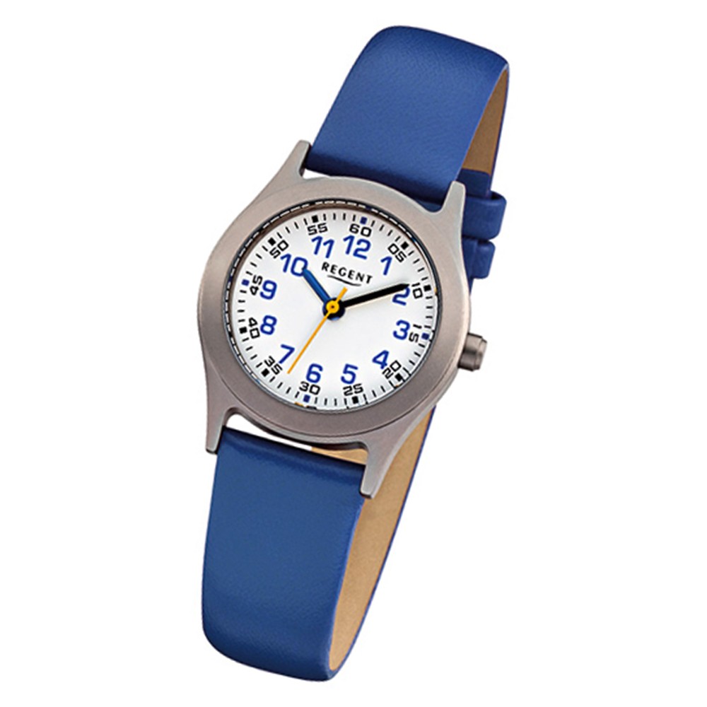 URF947 Quarz blau Regent Kinderuhren Leder Kinder-Armbanduhr - -