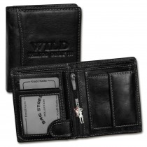 Wild Things Only Geldbörse Leder schwarz RFID Schutz klein Brieftasche OPJ115S