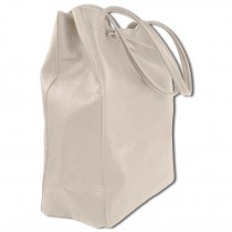 Toscanto Damen Shopper Schultertasche Leder Tasche beige OTTM107SI