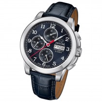 Jaguar Herrenuhr Leder dunkelblau Jaguar Le Chronographe Armbanduhr UJ975/3