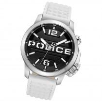 Police Herrenuhr Leder weiß Police Automated Armbanduhr UPOD0021704