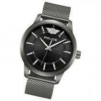 Police Herrenuhr Edelstahl dunkelgrau Police Raho Armbanduhr UPOG0021102