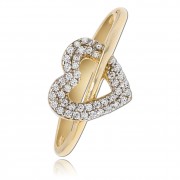 Balia Damen Ring aus 333 Gelbgold Herz mit Zirkonia Gr.60 BGR019G60
