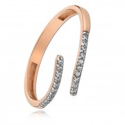 Balia Damen Ring Zirkonia Line aus 333 Rosegold Gr.54 BGR027R54