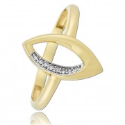 Balia Damen Ring Zirkonia Oval aus 333 Gelbgold Gr.58 BGR029G58